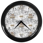 Christmas Silver Festivus Wall Clock (Black)