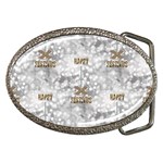 Christmas Silver Festivus Belt Buckle