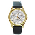 Christmas Silver Festivus Round Gold Metal Watch