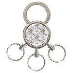 Christmas Silver Festivus 3-Ring Key Chain