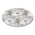 Christmas Silver Festivus Magnet (Oval)