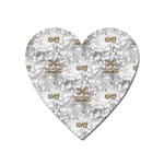 Christmas Silver Festivus Magnet (Heart)