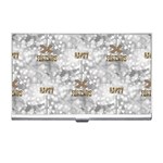 Christmas Silver Festivus Business Card Holder