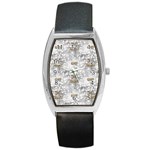 Christmas Silver Festivus Barrel Style Metal Watch