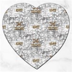 Christmas Silver Festivus Jigsaw Puzzle (Heart)