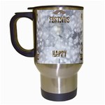 Christmas Silver Festivus Travel Mug (White)