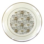 Christmas Silver Festivus Porcelain Plate