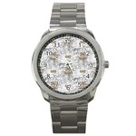 Christmas Silver Festivus Sport Metal Watch