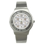 Christmas Silver Festivus Stainless Steel Watch