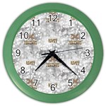 Christmas Silver Festivus Color Wall Clock