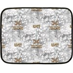 Christmas Silver Festivus Double Sided Fleece Blanket (Mini)