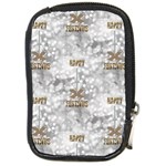 Christmas Silver Festivus Compact Camera Leather Case