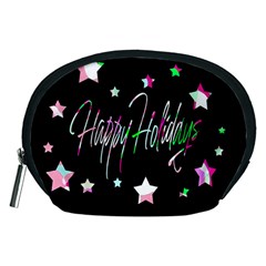 Happy Holidays 5 Accessory Pouches (Medium)  from ArtsNow.com Front