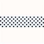 Polka Dots - Black on Pastel Blue Medium Bar Mat