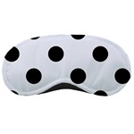 Polka Dots - Black on Pastel Blue Sleeping Mask