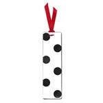 Polka Dots - Black on Pastel Blue Small Book Mark