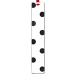 Polka Dots - Black on Pastel Blue Large Book Mark