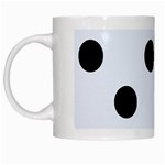 Polka Dots - Black on Pastel Blue Black Mug