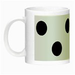 Polka Dots - Black on Pastel Blue Night Luminous Mug