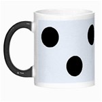 Polka Dots - Black on Pastel Blue Morph Mug