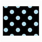 Polka Dots - Light Blue on Black Small Glasses Cloth