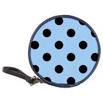 Polka Dots - Black on Baby Blue Classic 20-CD Wallet