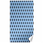 Polka Dots - Black on Baby Blue Canvas 40  x 72 