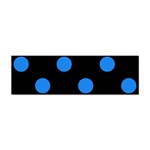 Polka Dots - Dodger Blue on Black Sticker (Bumper)