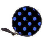 Polka Dots - Royal Blue on Black Classic 20-CD Wallet