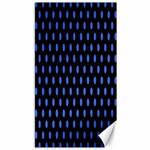 Polka Dots - Royal Blue on Black Canvas 40  x 72 