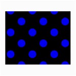 Polka Dots - Blue on Black Small Glasses Cloth