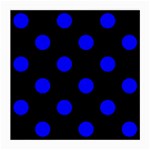 Polka Dots - Blue on Black Medium Glasses Cloth