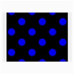 Polka Dots - Blue on Black Large Glasses Cloth