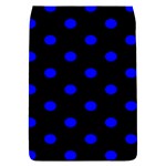 Polka Dots - Blue on Black Removable Flap Cover (S)