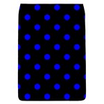 Polka Dots - Blue on Black Removable Flap Cover (L)