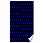 Polka Dots - Blue on Black Canvas 40  x 72 