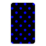 Polka Dots - Blue on Black Memory Card Reader (Rectangular)