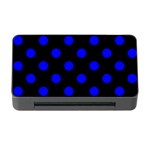 Polka Dots - Blue on Black Memory Card Reader with CF