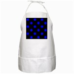 Polka Dots - Blue on Black BBQ Apron