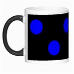 Polka Dots - Blue on Black Morph Mug