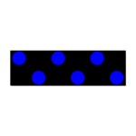 Polka Dots - Blue on Black Sticker (Bumper)