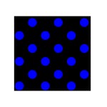 Polka Dots - Blue on Black Greeting Card 5  x 7 