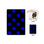 Polka Dots - Blue on Black Playing Cards (Mini)