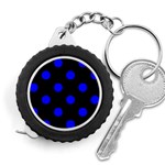 Polka Dots - Blue on Black Measuring Tape