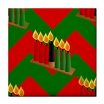 chevron kwanzaa Tile Coaster