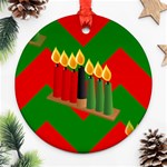 chevron kwanzaa Ornament (Round)