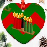 chevron kwanzaa Ornament (Heart)