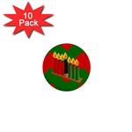 chevron kwanzaa 1  Mini Button (10 pack) 