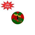 chevron kwanzaa 1  Mini Button (100 pack) 