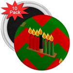 chevron kwanzaa 3  Magnet (10 pack)